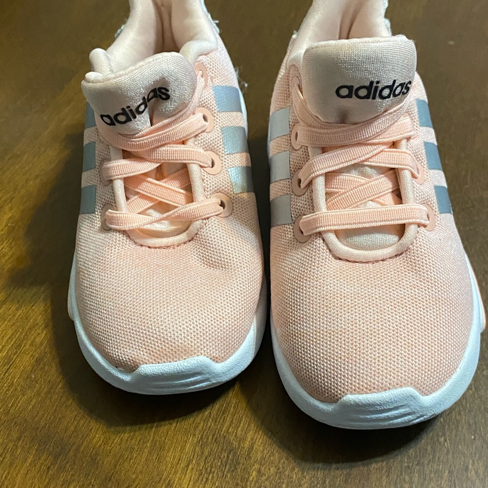 Pink and Grey toddler girls Adidas